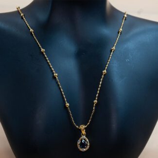 "Elegant Gold-Plated Chain with Pendant – Timeless Beauty"PWC-0996