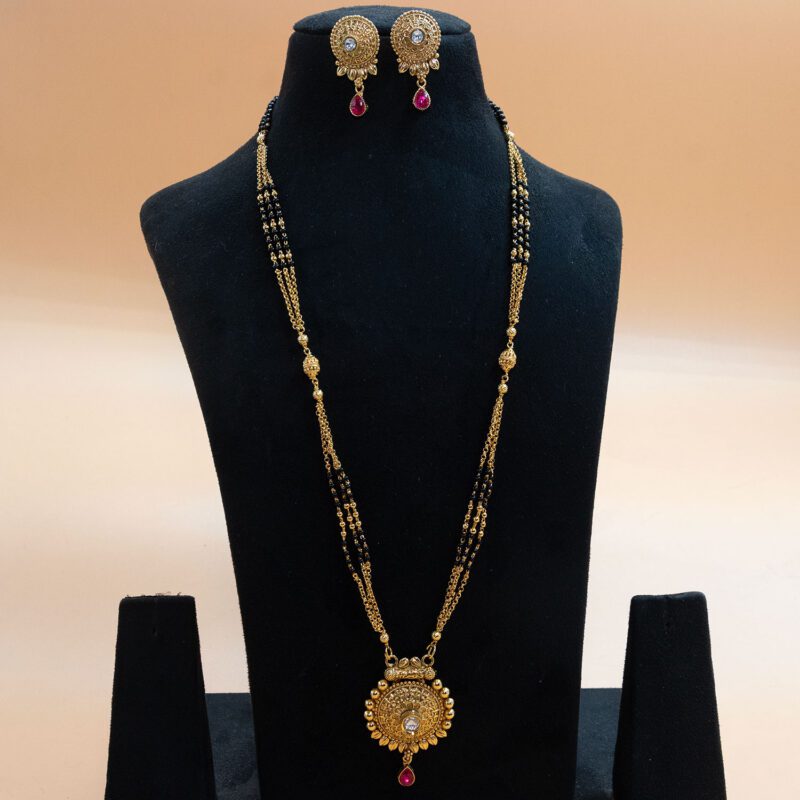 Wedding Gold-Plated Long Mangalsutra