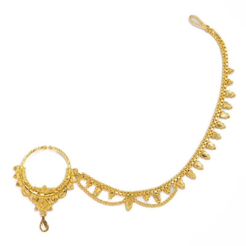 Royal Nath with Gold Plating Finish
