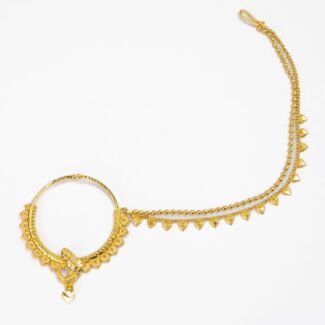 Royal Nath with Gold Plating Finish