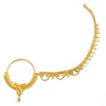 Graceful Gold Nath for Cultural Outfits
