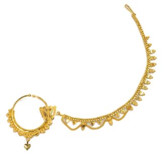 Bridal Gold Nath for Timeless Beauty