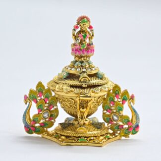 "Laxmi Design Meenakari Gold Plated Sindur Holder" SND-1066