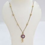 Elegant Gold Plated Dokiya Pendant Chain” DK-1185