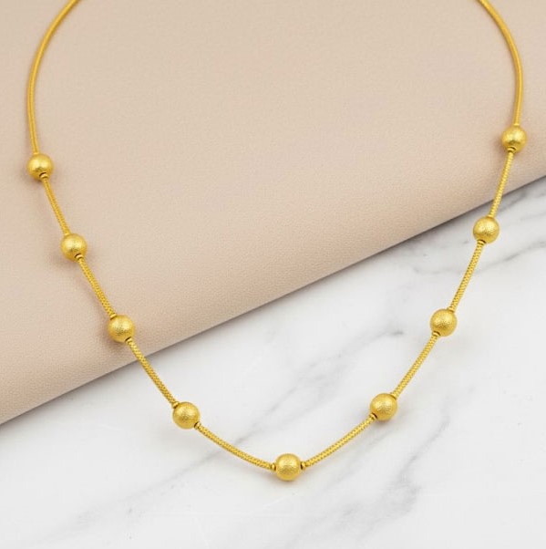 Elegant Gold Plated Dokiya Pendant Chain DK-1191